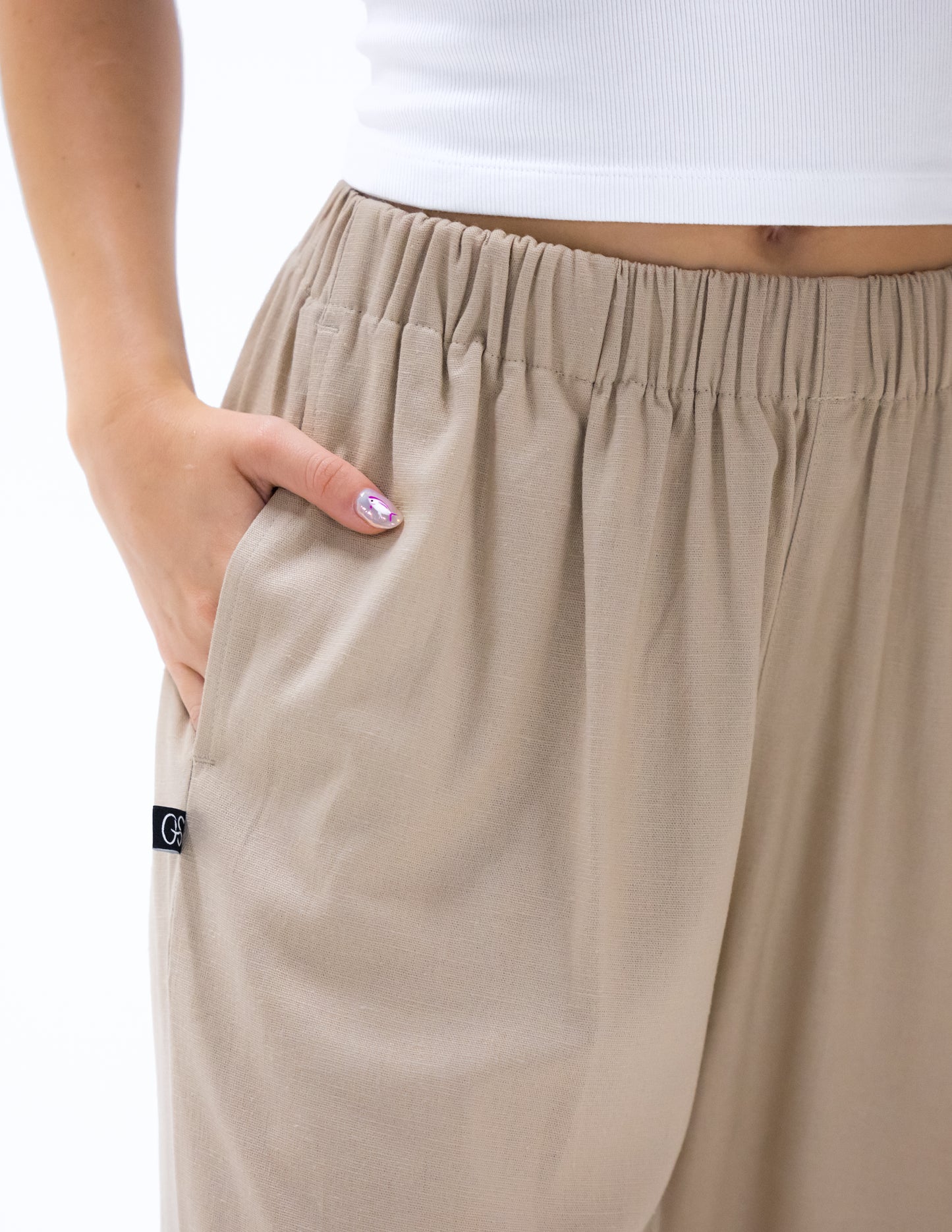 Pantalon Lino Khaki V2