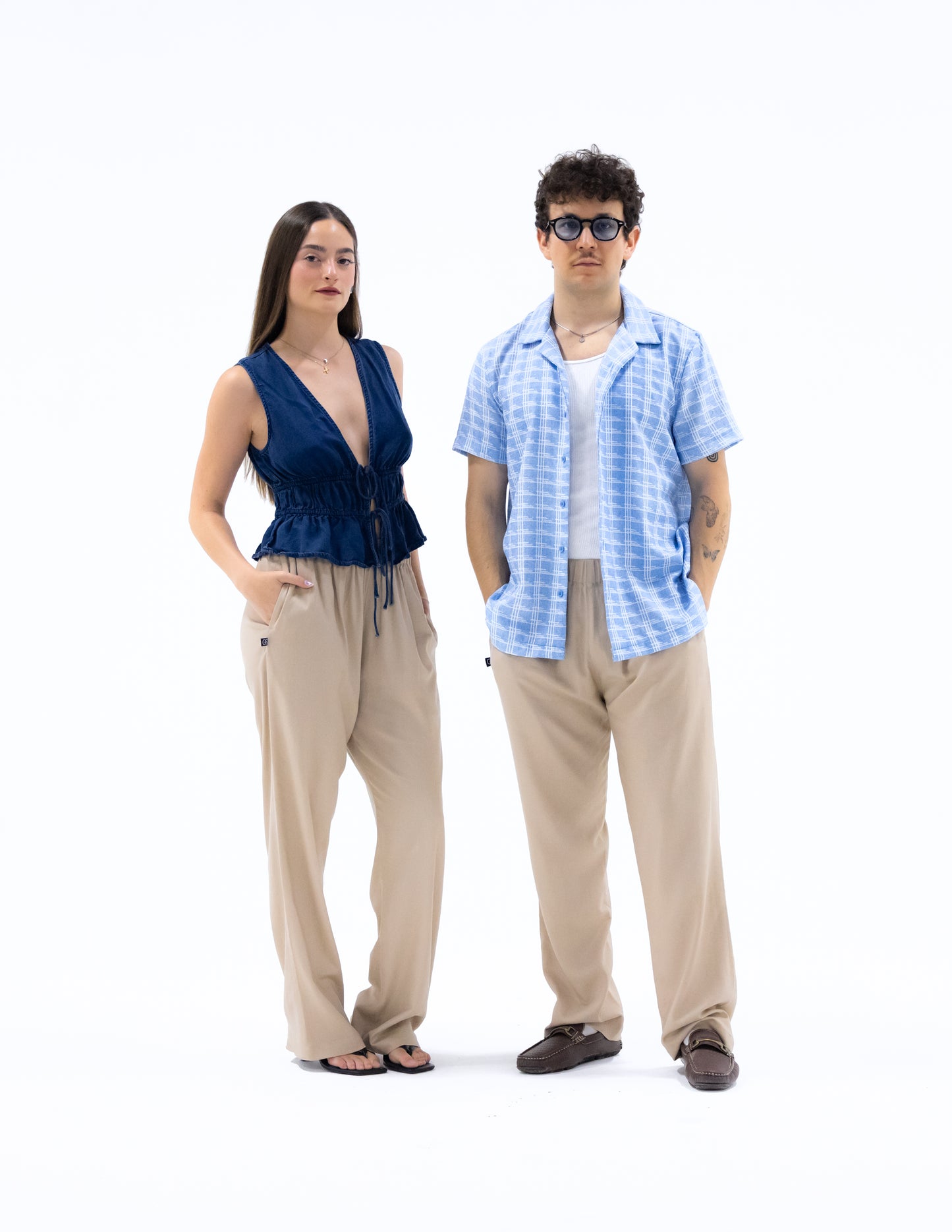 Pantalon Lino Khaki V2