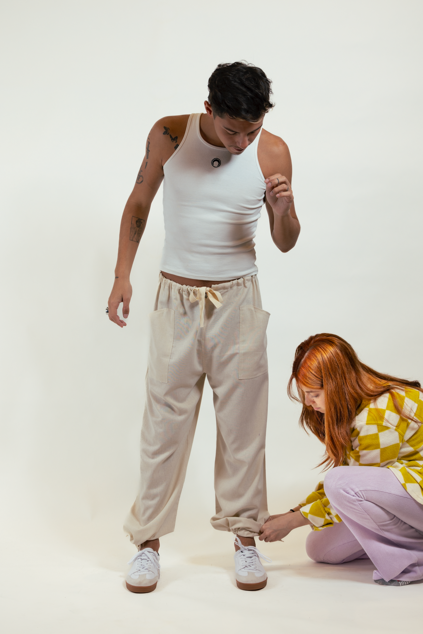 Pantalon Lino Beige