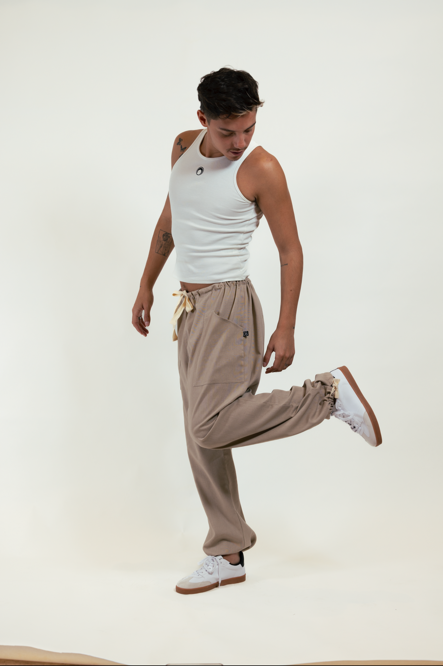 Pantalon Lino Khaki