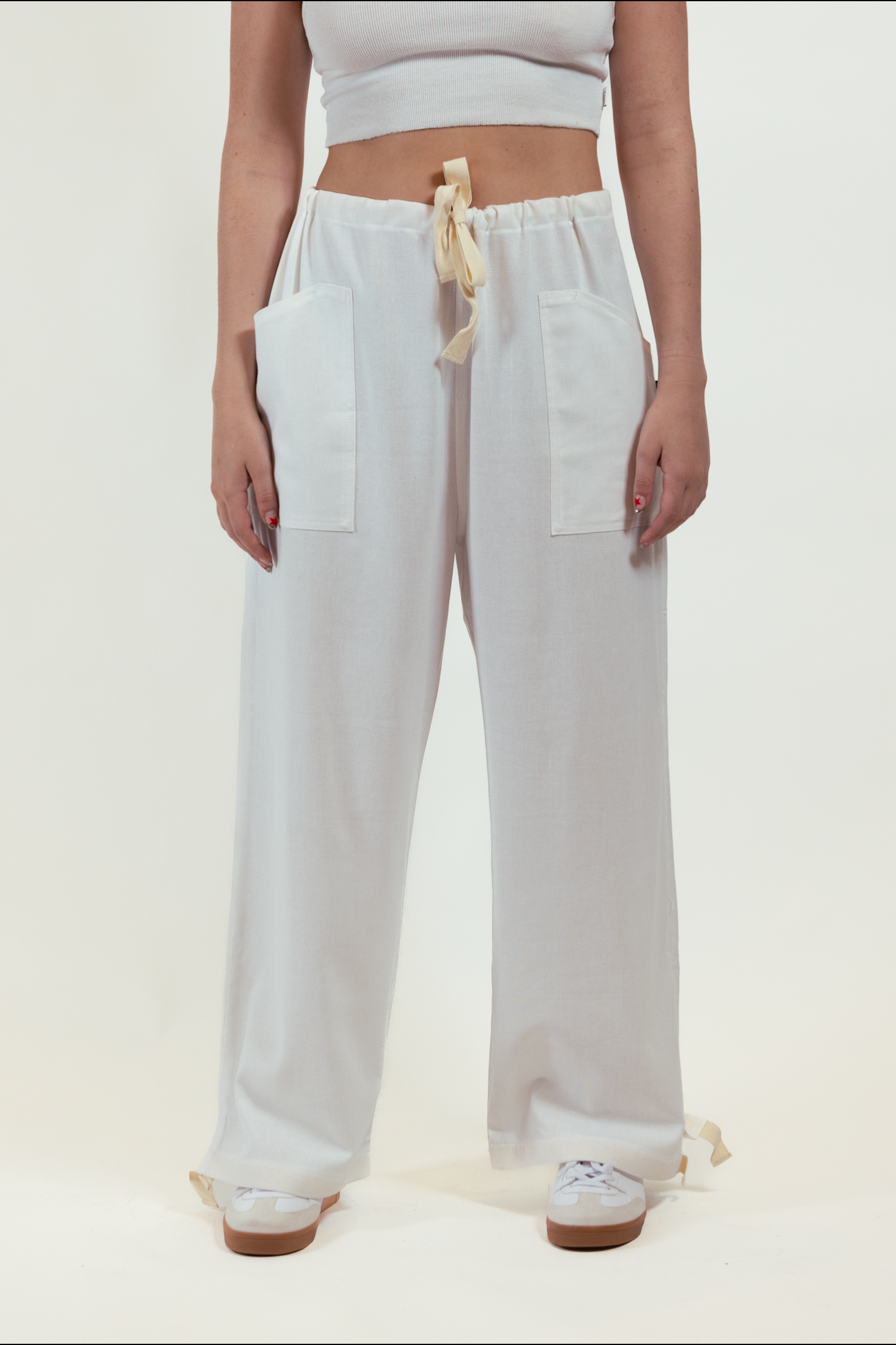 Pantalon Lino Blanco
