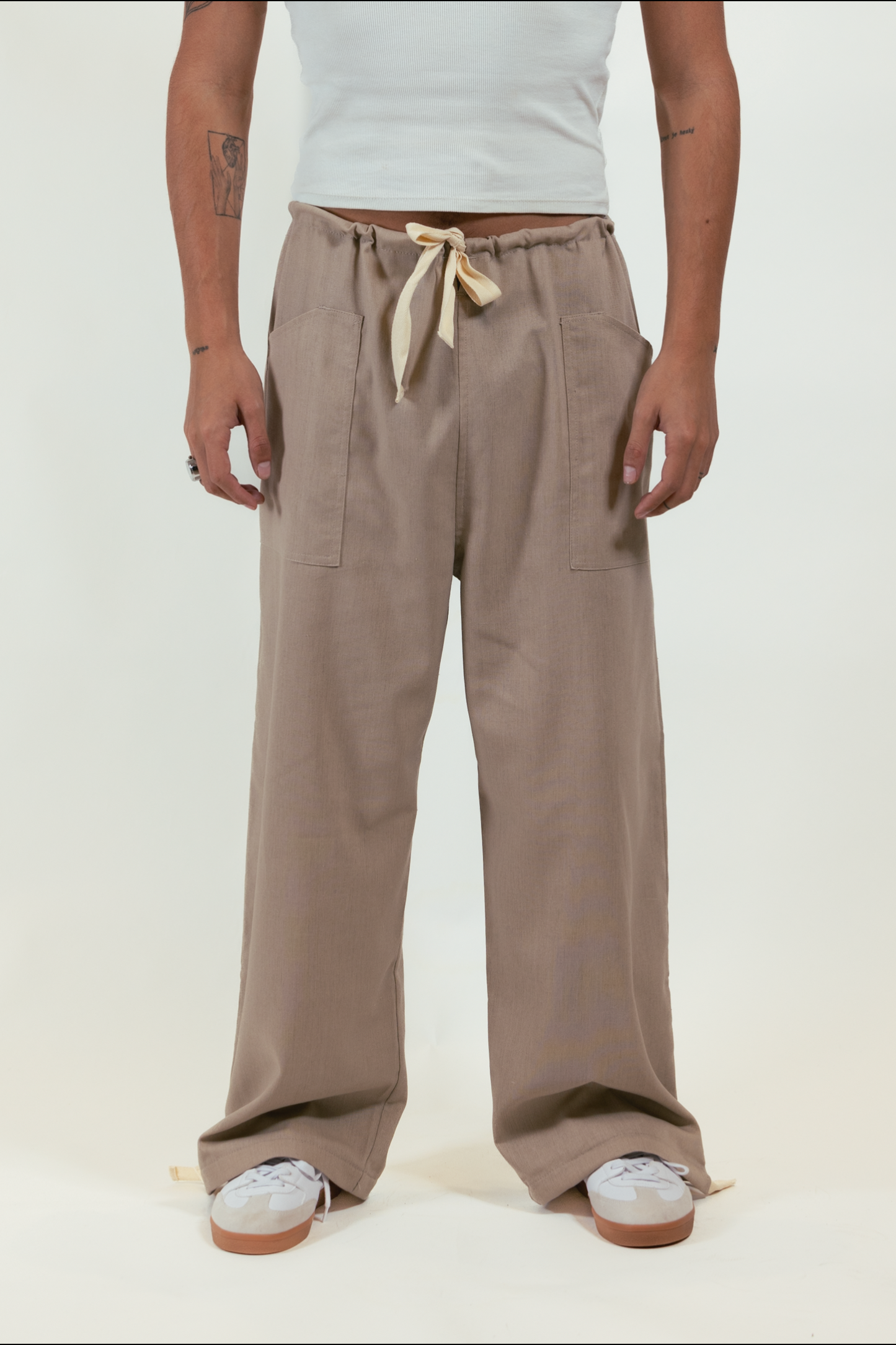 Pantalon Lino Khaki