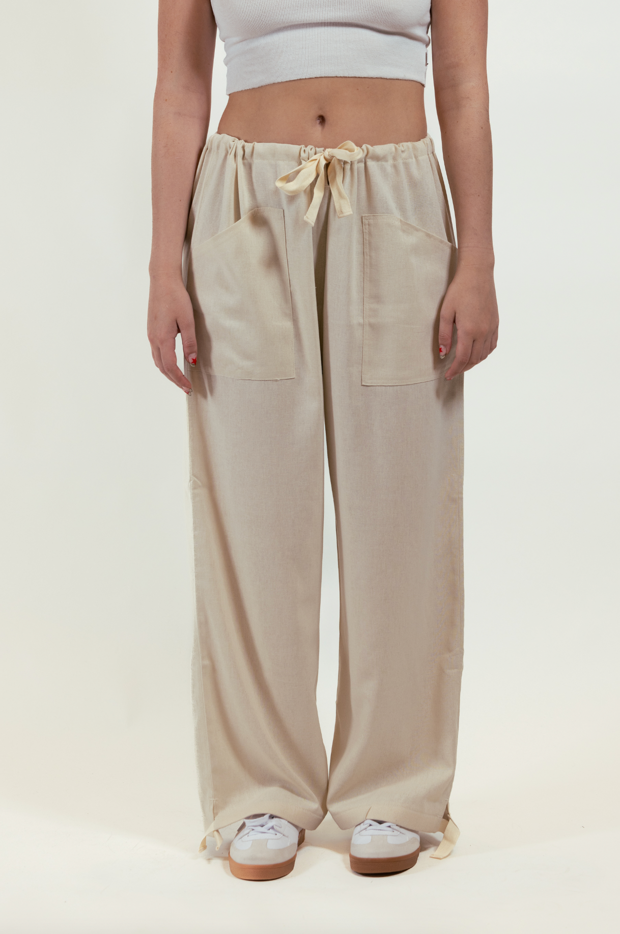 Pantalon Lino Beige