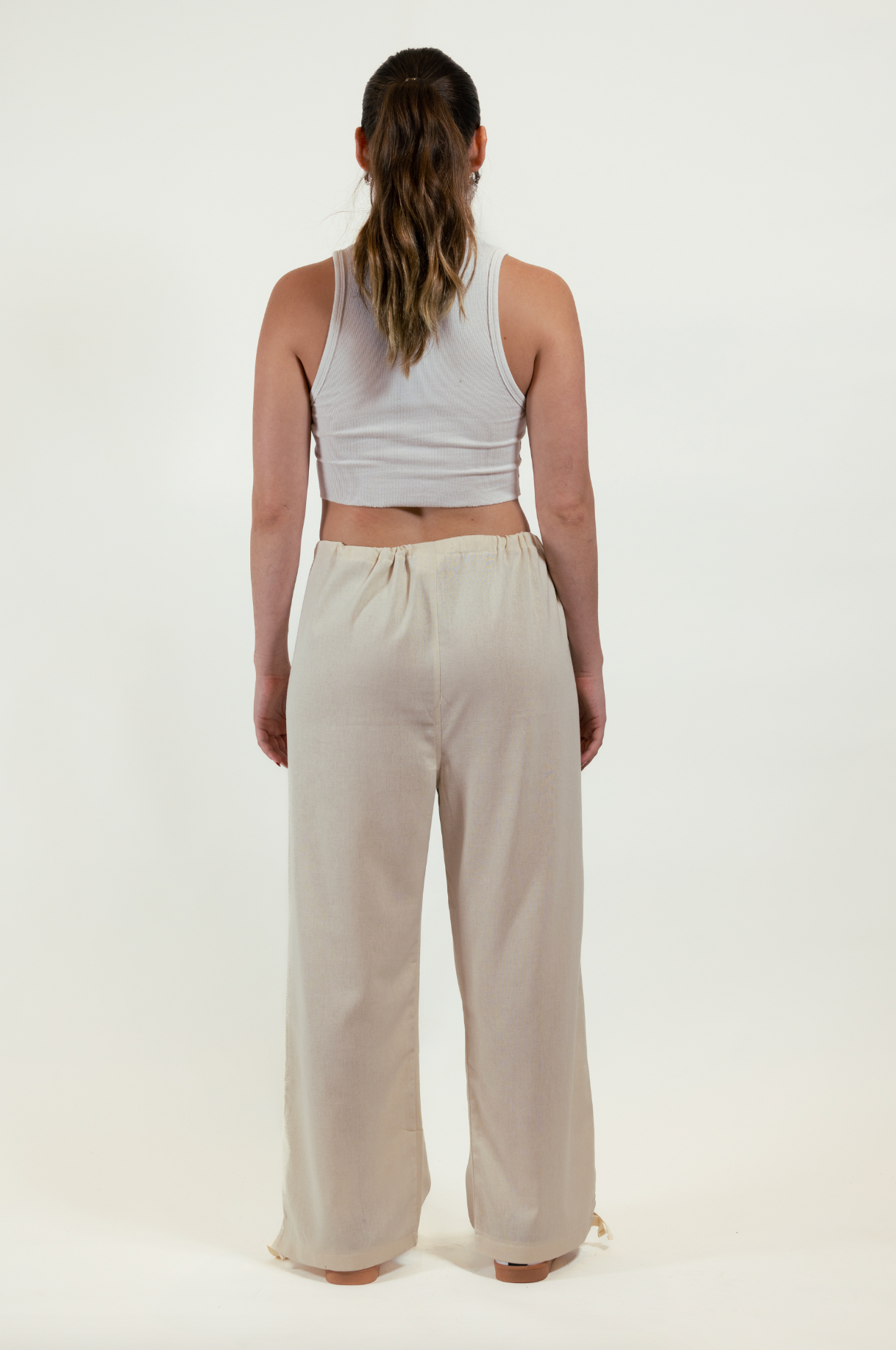 Pantalon Lino Beige