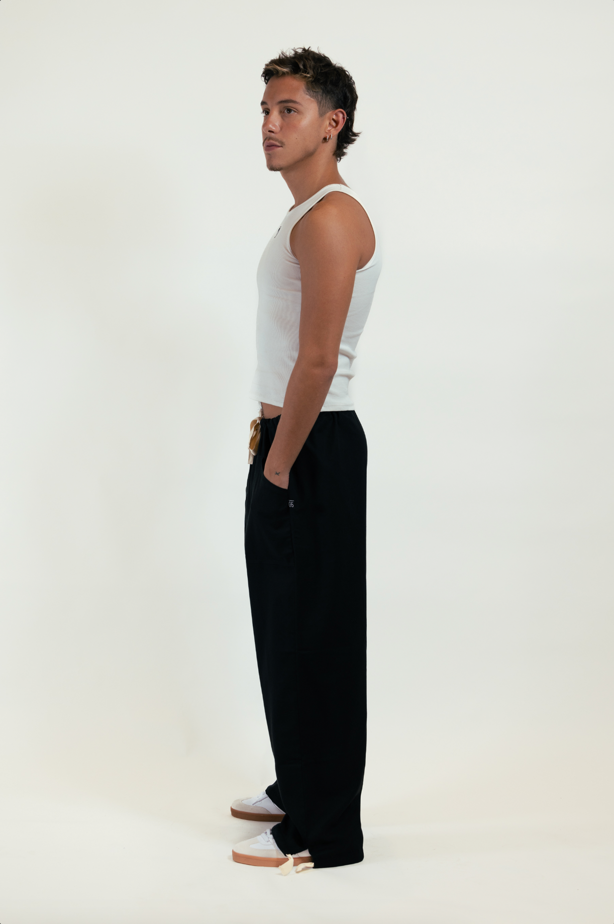 Pantalon Lino Negro