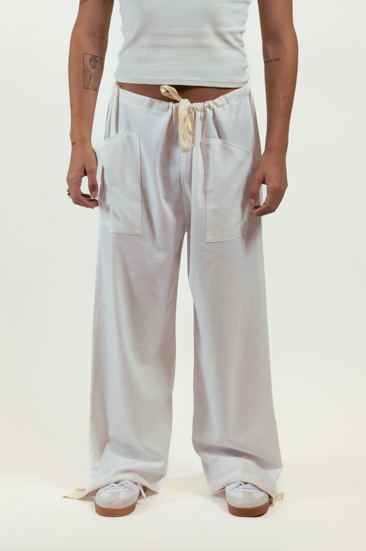 Pantalon Lino Blanco