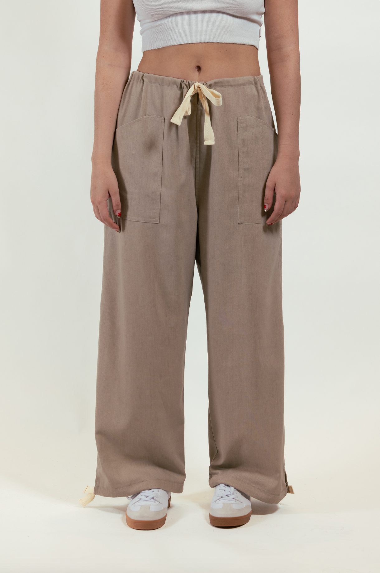 Pantalon Lino Khaki