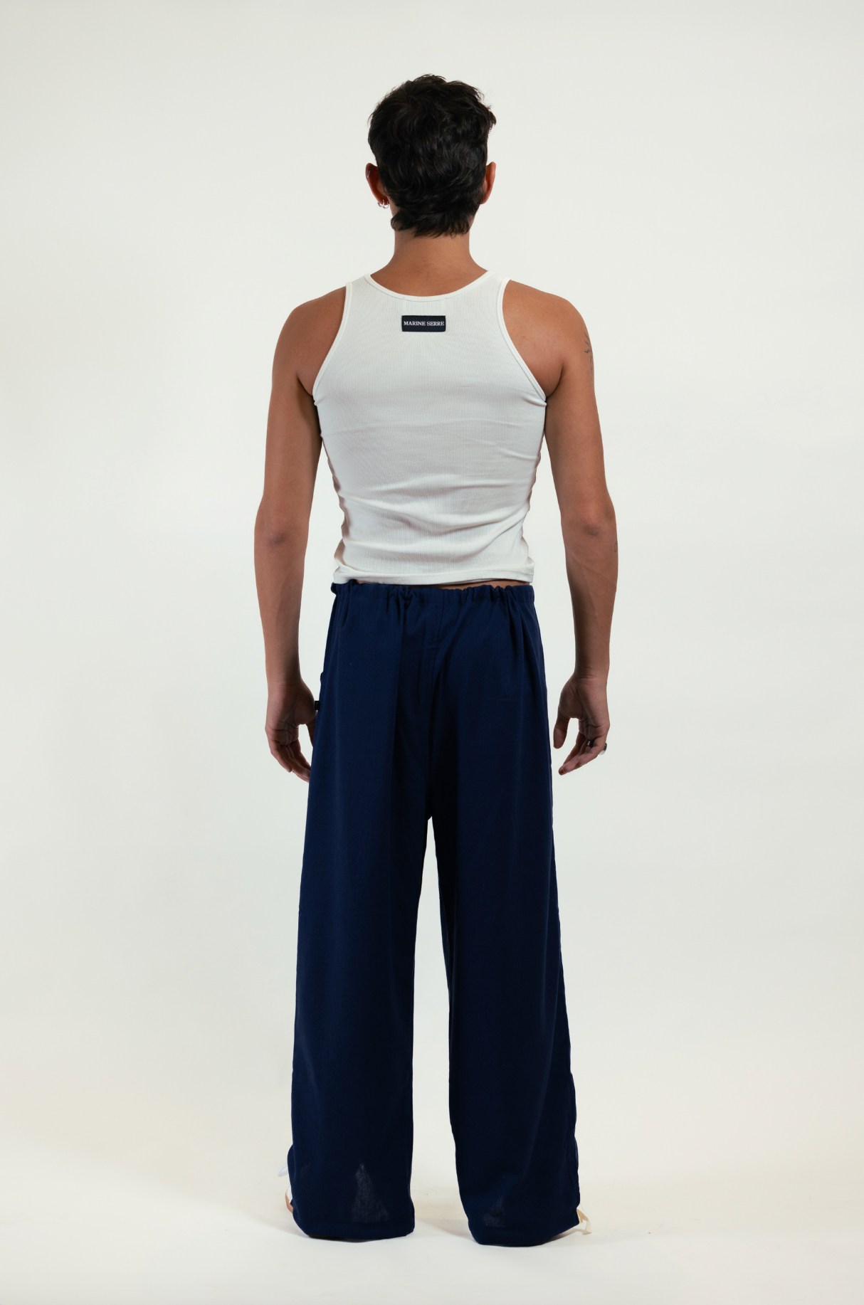 Pantalon Lino Azul Marino