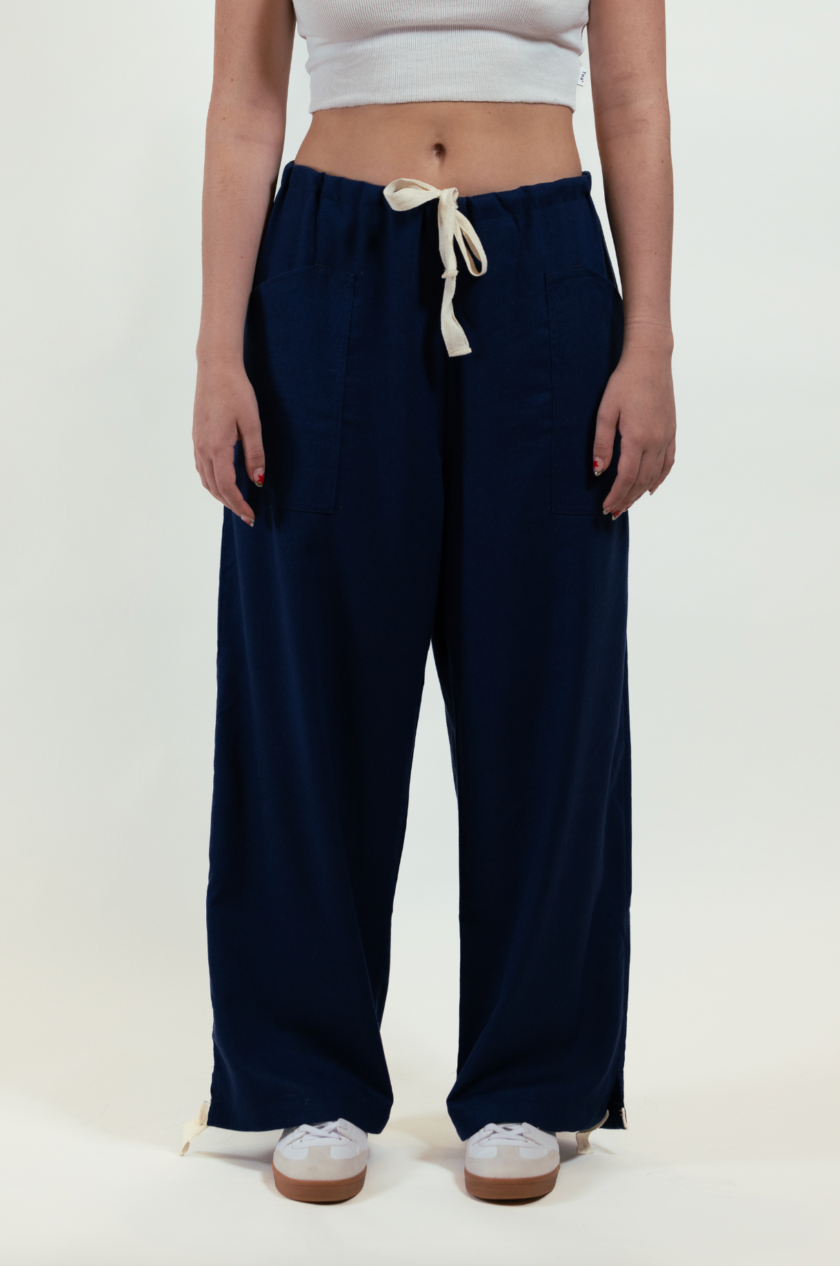 Pantalon Lino Azul Marino