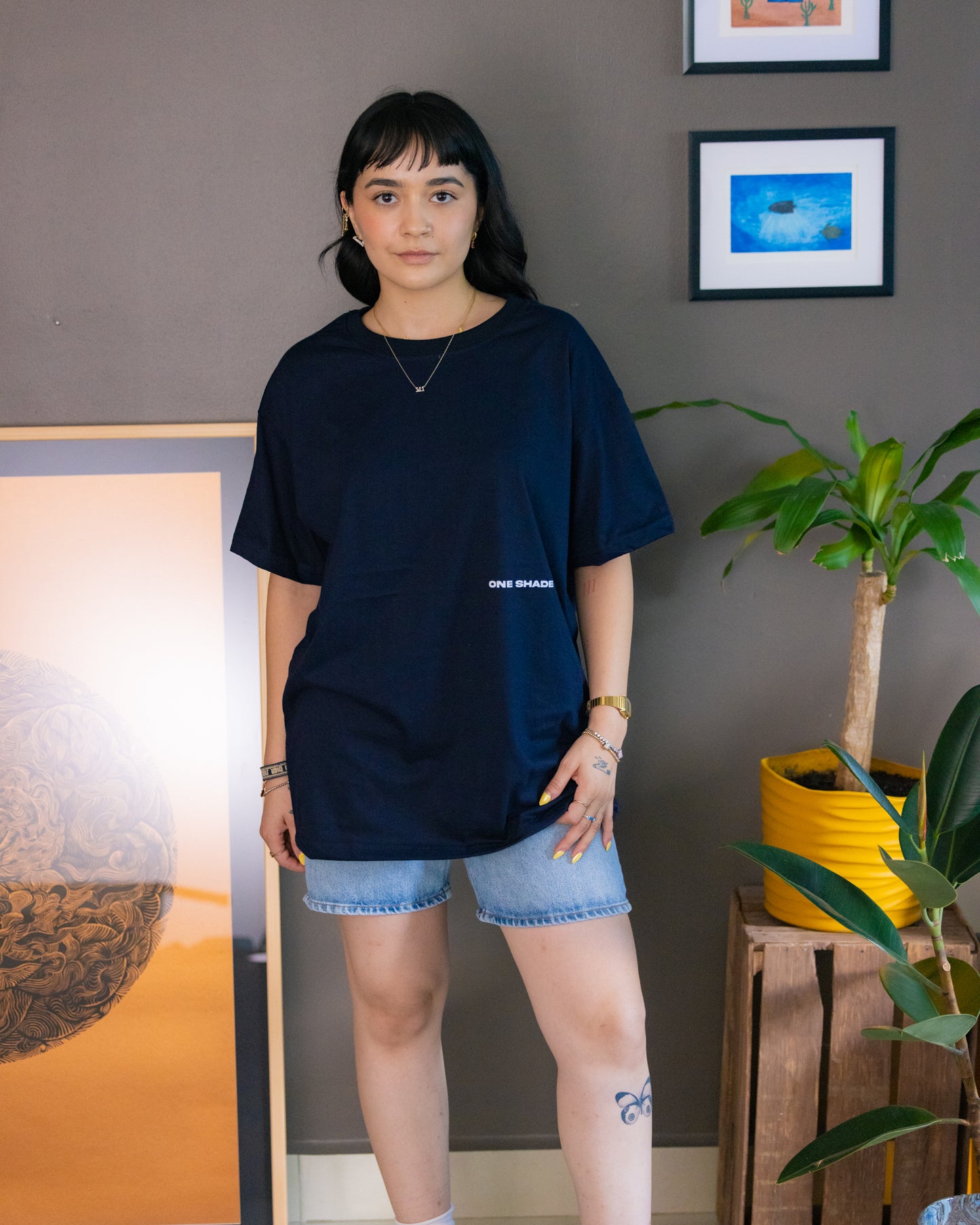 Tee Básica Azul Marino
