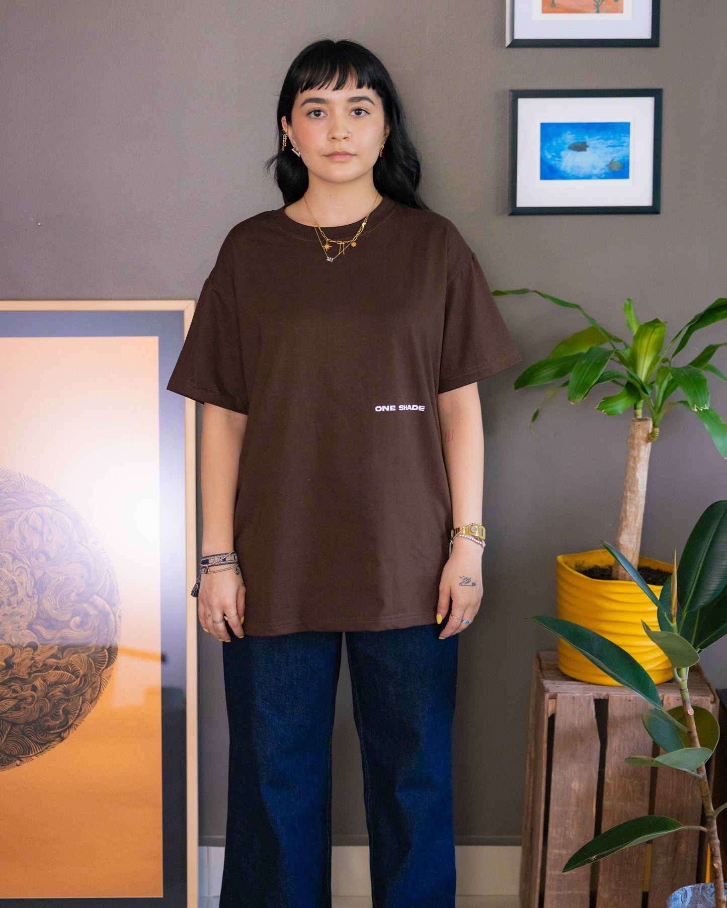 One Shade Brown Tee